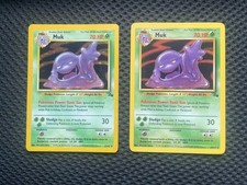 MUK Fossil Set Cards 13/62 + 28/62 Pokémon Card Holo Shiny Official WOTC