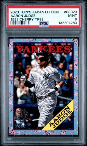 2023 Topps Japan Edition Aaron Judge 1988 Cherry Tree #88B-23 PSA 9 Mint