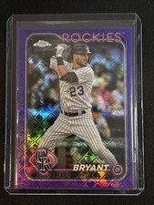 🔥Kris Bryant 2024 Topps Chrome Logofractor Edition #179 Purple 233/250 Rockies