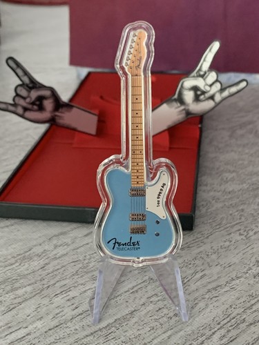 2026 PAMP Fender Telecaster 75th Ann. 1 oz Silver Coin Pro Classic Ice Blue #355