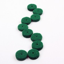 90Pcs Piano Repair Parts Felt Washers for Keyboard Balance Rail Green