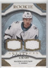 2020 Upper Deck Artifacts Rookies Material Gold 518/599 Maxim Letunov #165 0y0m