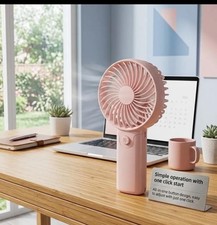 Portable Handheld Fan USB Rechargeable Mini Fan Strong Wind Quiet Cooling Travel