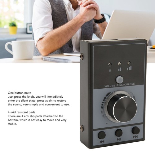 USB Computer Volume Controller USB Volume Control Knob Remote Controller Kno NEW - Afbeelding 10 van 12