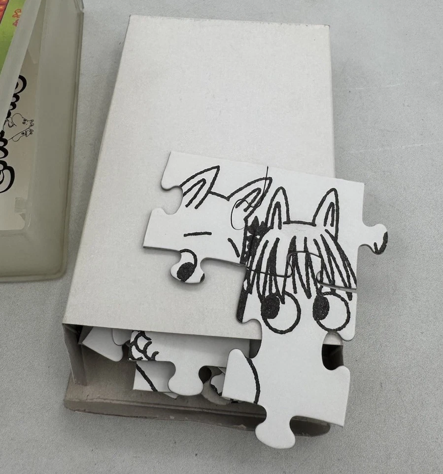 Vintage The Moomins Hebrew VHS Original 1990 w/ Jigsaw Puzzle RARE Foto 3 de 4