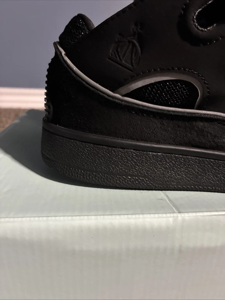 Black Grey Lanvins Size 7y Lightly Used Good Condition With Box No Dust Bag - Image 3 of 4