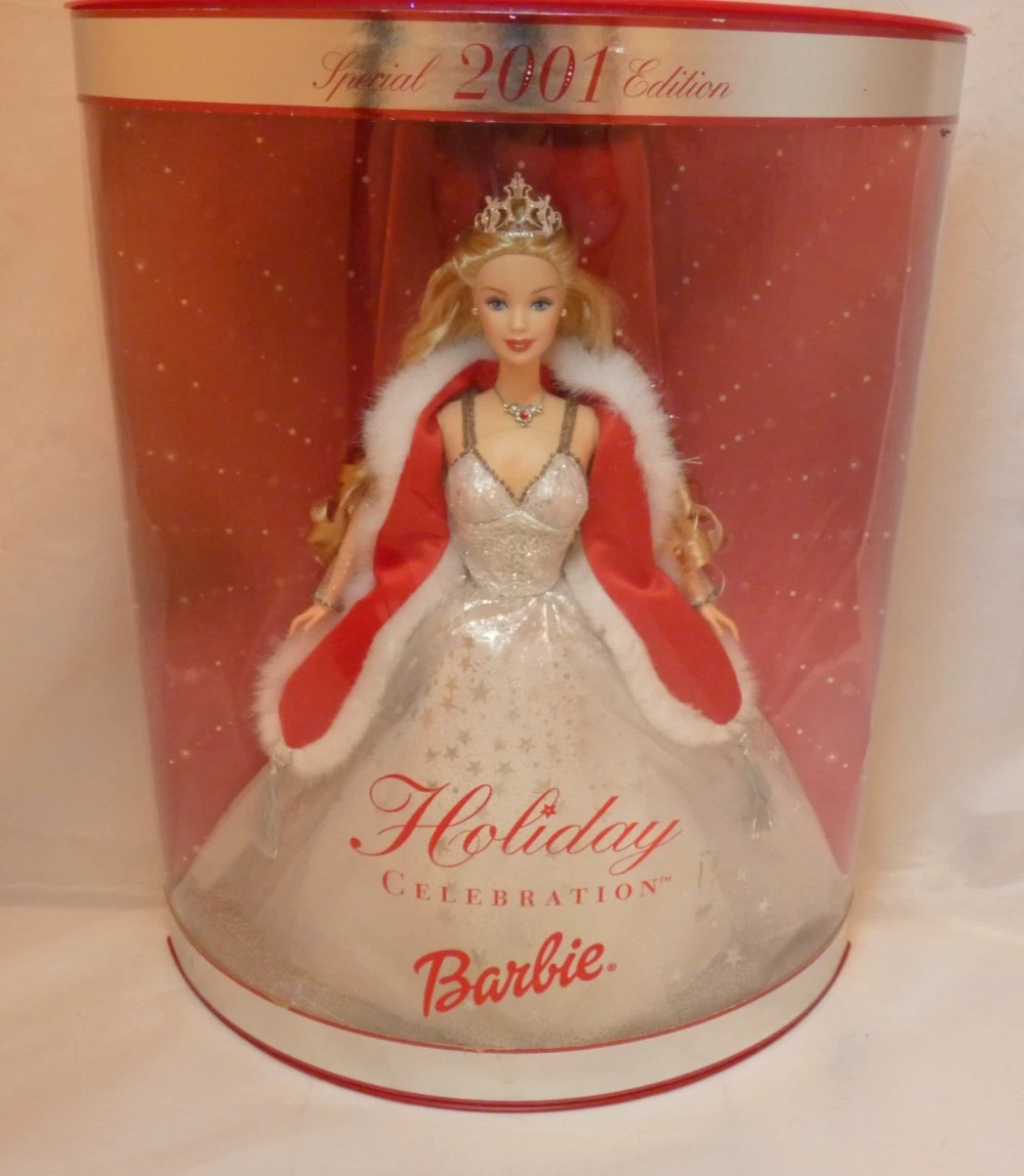 昭和レトロ2001.ホリデーセレブレーション バービー人形) Amazon.co.jp: Holiday Celebration Barbie 2001 ホリデー セレブ
