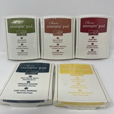 Stampin Pad Classic Water Based Ink Lot Of 5 New Sealed