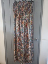 Bandeau Patterned Jumpsuit Size 2XL