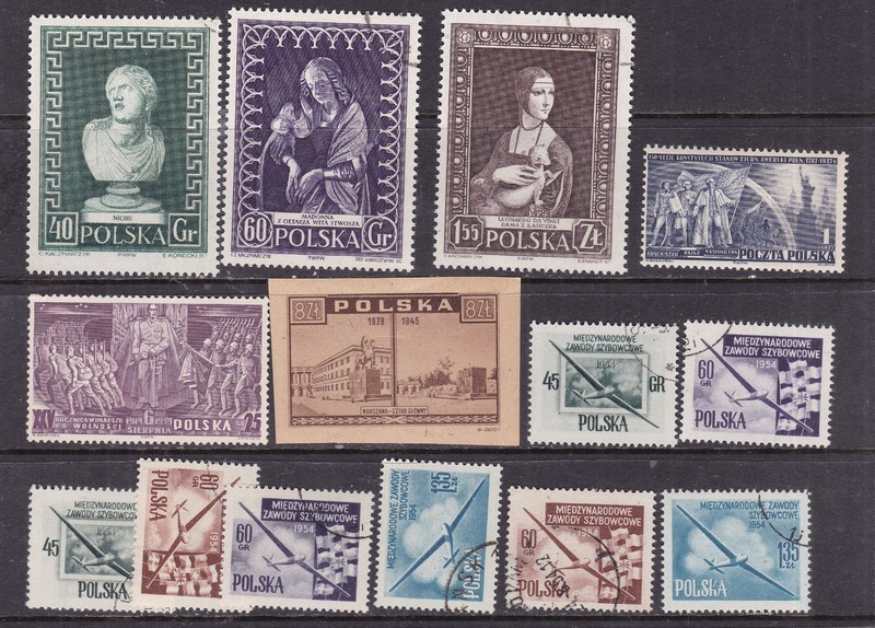 POLAND ^^^^^x14  MNH,.HR ,used 1950's    collection  @xxdco400pol500.