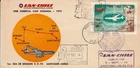 Chile 1974 FDC Flight Santiago Easter Island Tahiti Australia