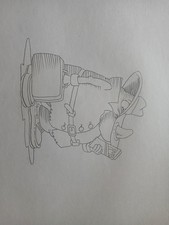 One Crazy Summer Original Production Animation Drawing, Bill Koppe