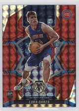 2021-22 Panini Mosaic Rookies Red Mosaic Prizm Luka Garza #238 Rookie RC 12yh