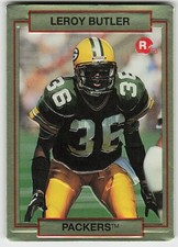 1990 Action Packed Rookie/Update #10 LeRoy Butler FOOTBALL Green Bay Packers
