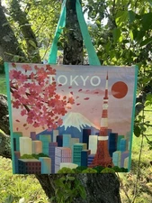 TOYKO ~ Homegoods Shopping Bag~ BIG City~Reusable Tote NEW
