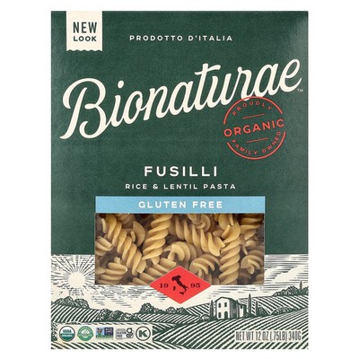 Gluten Free Rice & Lentil Pasta, Fusilli, 12 oz (340 g)