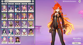 Genshin Impact AR 60 America - Mavuika - Lauma - Furina - Xilonen - Raiden