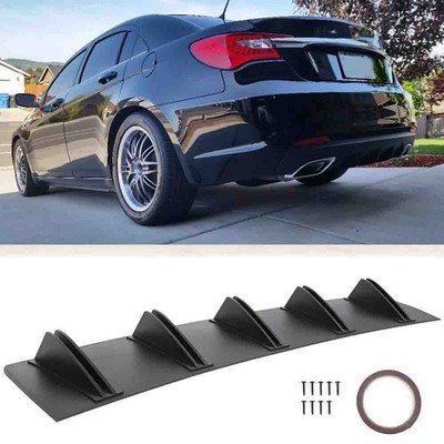 For Chrysler 200 Rear Diffuser Shark 5 Fins Bumper Splitter Spoiler Lip 5 Fins