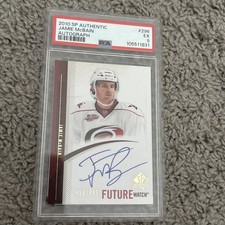 PSA Graded 2010 SP Authentic Jamie McBain Autograph Card Hurricanes Ex 5 Signed