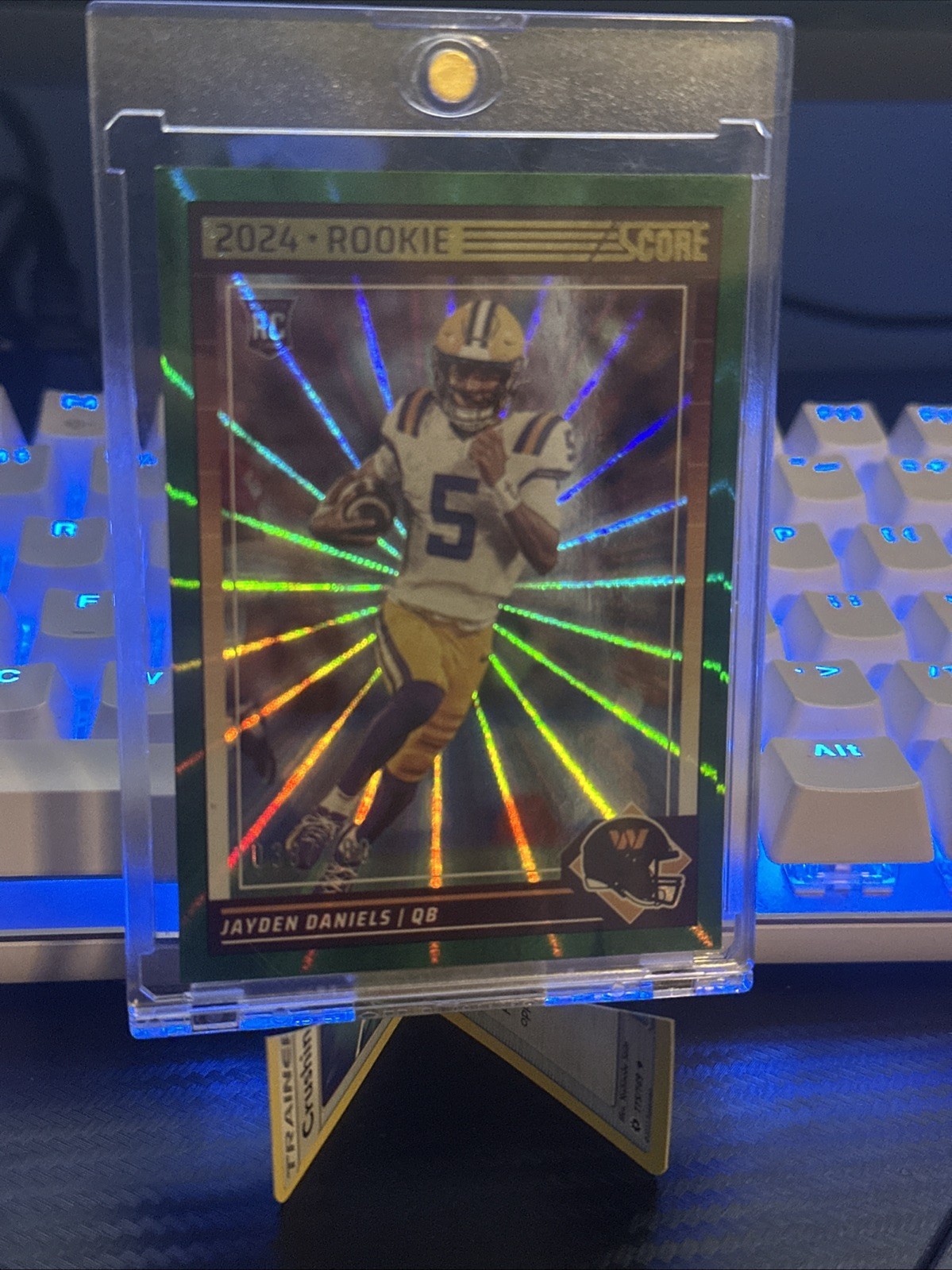 2024 Score - Rookies Jayden Daniels #302 Spokes 39/180 (RC)