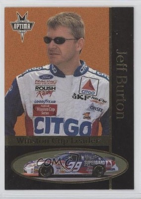 2001 Press Pass Optima Gold Jeff Burton #G40 3bs