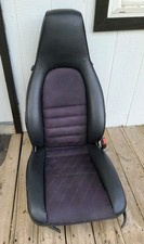 86-91 Porsche 944 Front Logo Print Script Seat Black Right Passenger Oem