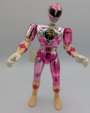 Vintage Bandai Power Rangers Metallic Armor Pink Ranger 8” Figure 1995