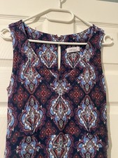 Peruna summer maxi dress, bright boho style, holiday wear, size 10