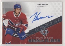 2020-21 Upper Deck Ultimate Collection Signatures Rookies Jake Evans Auto 0ri7