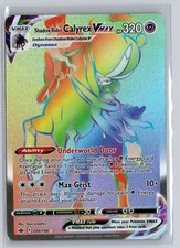 Shadow Rider Calyrex VMAX 204/198 Rainbow Rare Chilling Reign Pokemon Holo NM on eBay