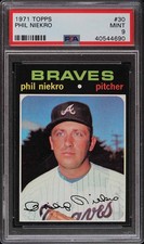 1971 Topps #30 Phil Niekro HOF PSA 9 Mint 40544690 