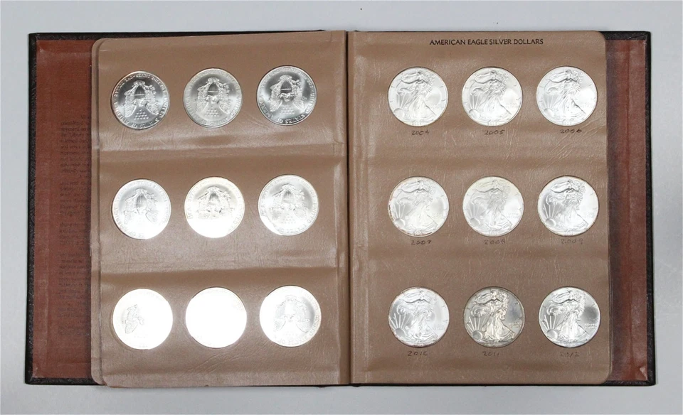 Álbum American Silver Eagle Dansco 1986-2019 - 34 monedas Foto 4 de 4