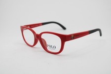 NEW POLO RALPH LAUREN KIDS PP 8551U 6091 RED BLACK AUTHENTIC EYEGLASSES 45-15