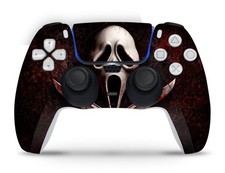 Ghostface Scream PS5 Console  Controller Vinyl Skin Wrap Decal Set