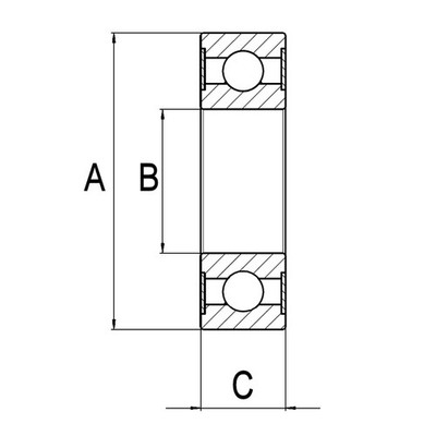 Antriebslager, Generator HC-Cargo F 032 B41 232