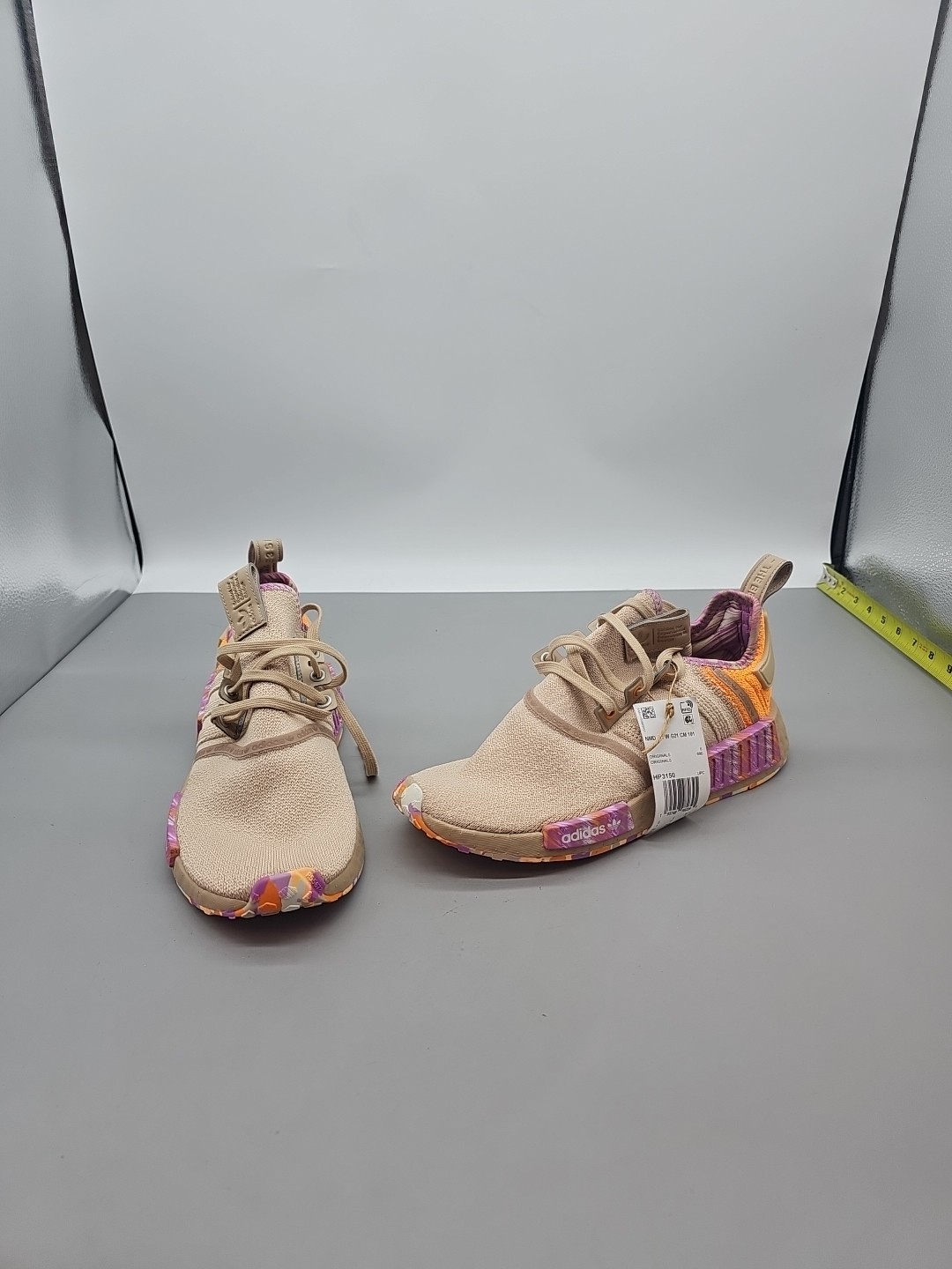 Adidas Women’s NMD R1 Originals Beige Purple Orange Shoe Sneaker Size 7.5 New Adidas Women’s NMD R1 Originals Beige Purple Orange Shoe Sneaker Size 7.5 New