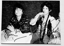 Ron Wood + Keith Richards, great photo, original signed by artist