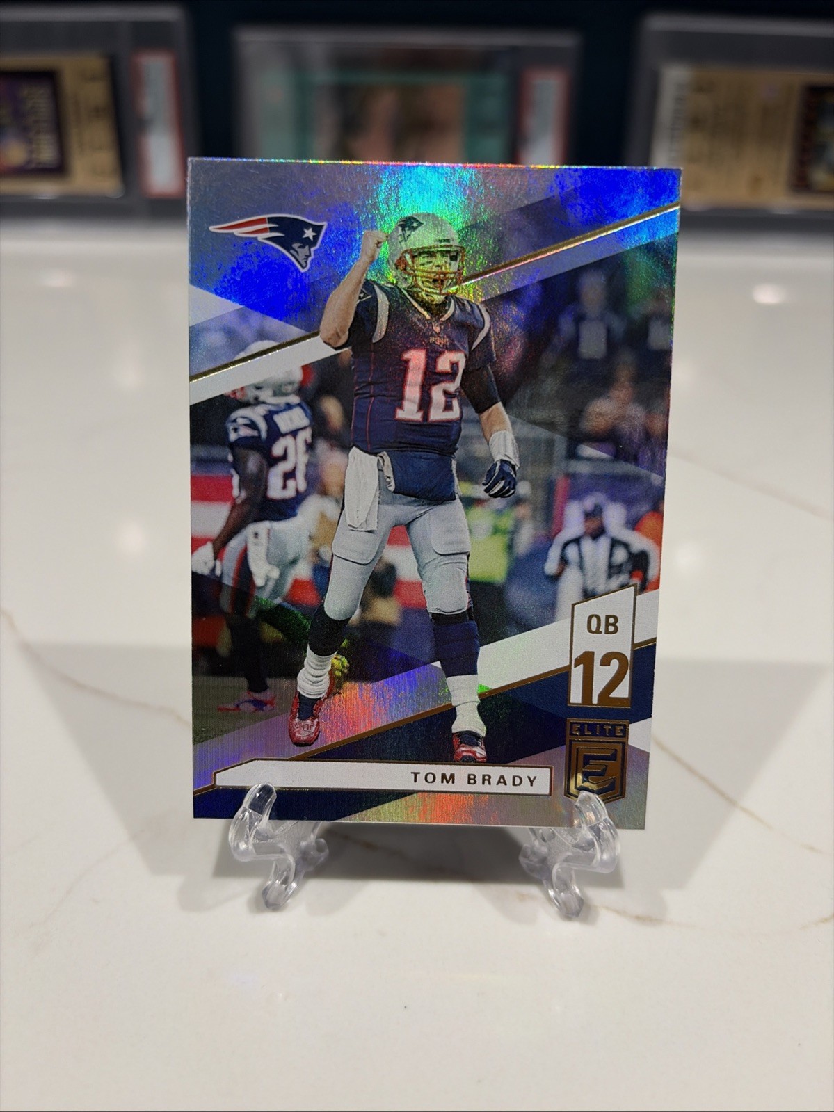 Tom Brady 2019 PANINI DONRUSS ELITE HOLO #1 7XSB PATS INVEST GOAT HOF MVP TB12