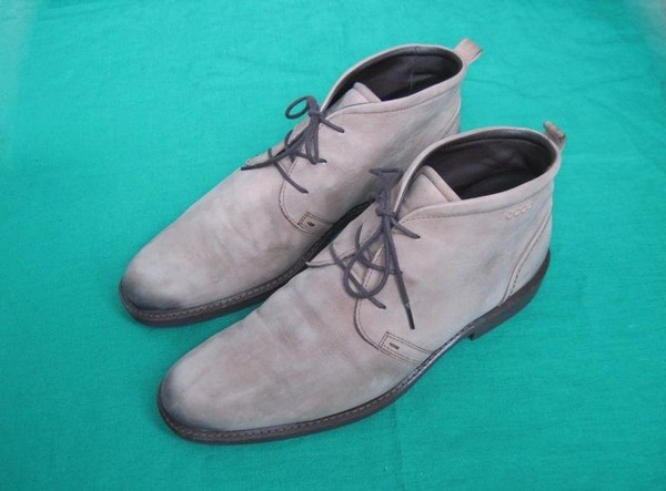 Men Ecco Boots Beige Nubuck 46