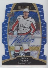 2019-20 Upper Deck Allure Blue Line Auto 35/35 Jakub Vrana #32 Auto 0ma8