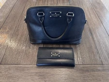 Kate Spade Payton Medium Dome Satchel Crossbody Women's Bag - Black