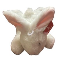 Rare Aurora Schooshie Small White Bunny Plush 8  Beanbag Floppy Beanie Animal