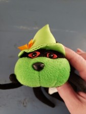 Fiesta Halloween Green Spider/Witch Bean Bag Plush 1996 