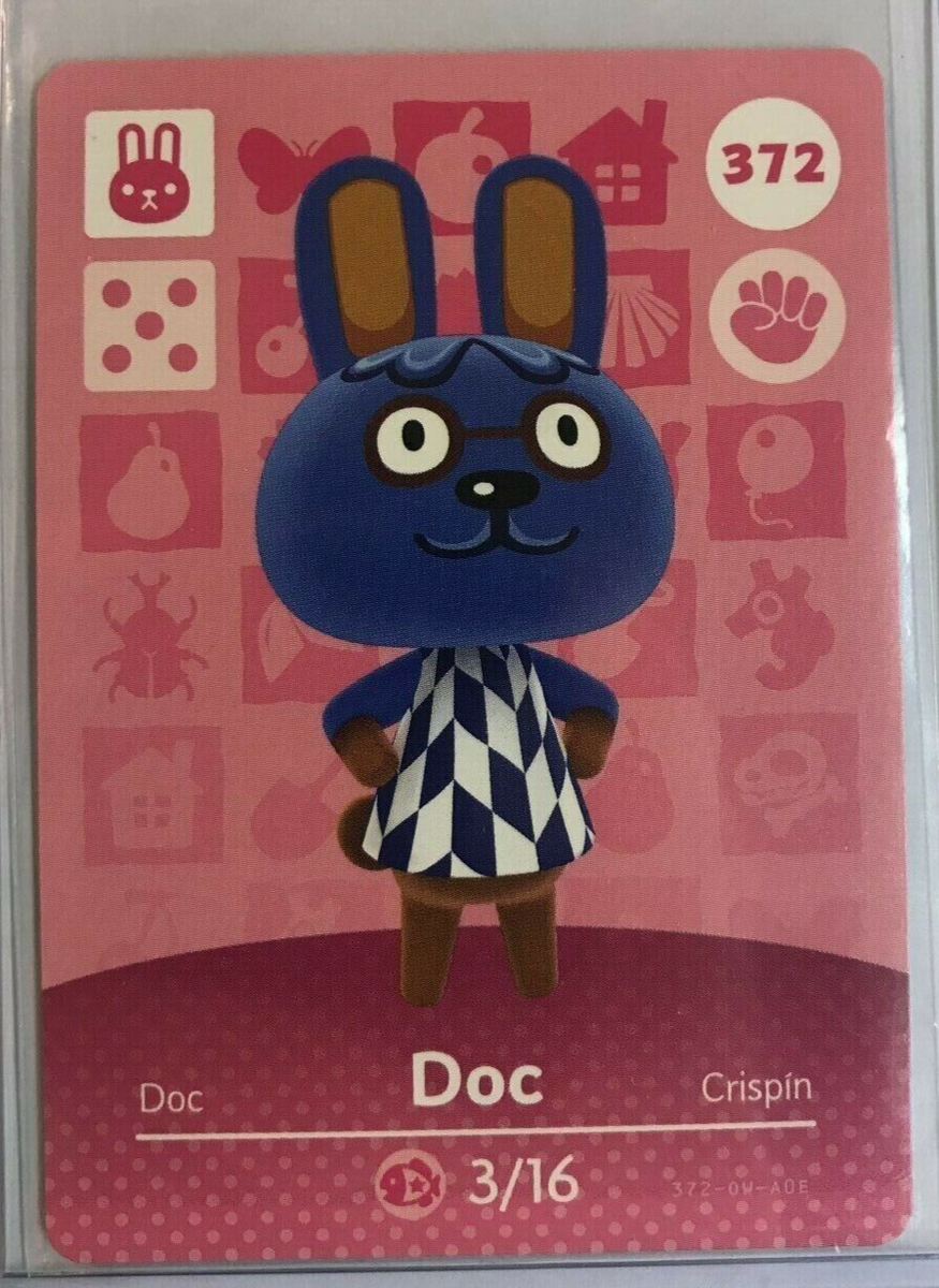 372 Doc Animal Crossing Amiibo Card AUTHENTIC Series 4 Never