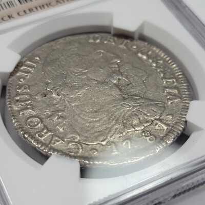1781 PTS 8 Reales EL CAZADOR SHIPWRECK Potosi Scarce Mint NGC