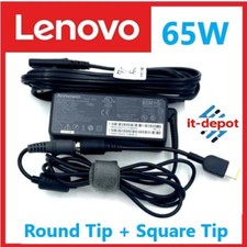 Lenovo 65W T450 T460 T470 T470S T440 AC Adapter Round Square Tip Adapter Plug