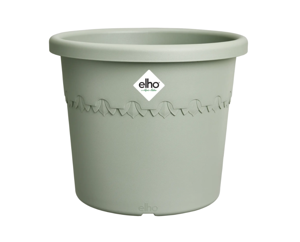 Elho Algarve Cilindro Plant Pot 48cm - Thyme Green
