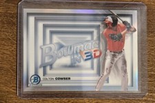 Colton Cowser 2022 Bowman In 3-D Refractor Insert #B3D-20 Prospect Card Orioles