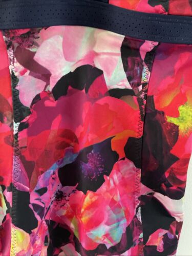 Athleta Abstrakt Blumen Tankini Badeanzug Oberteil Verstellbare Träger Damen Gr. M - Bild 3 von 12
