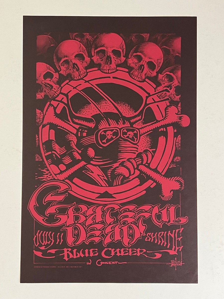 Grateful Dead リックグリフィン ポスター GRATEFUL DEAD EUROPE 1990 Concert Poster - Rick Griffin - 39